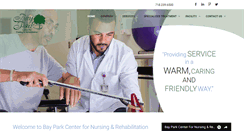 Desktop Screenshot of bayparkcenterfornursing.com