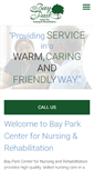 Mobile Screenshot of bayparkcenterfornursing.com